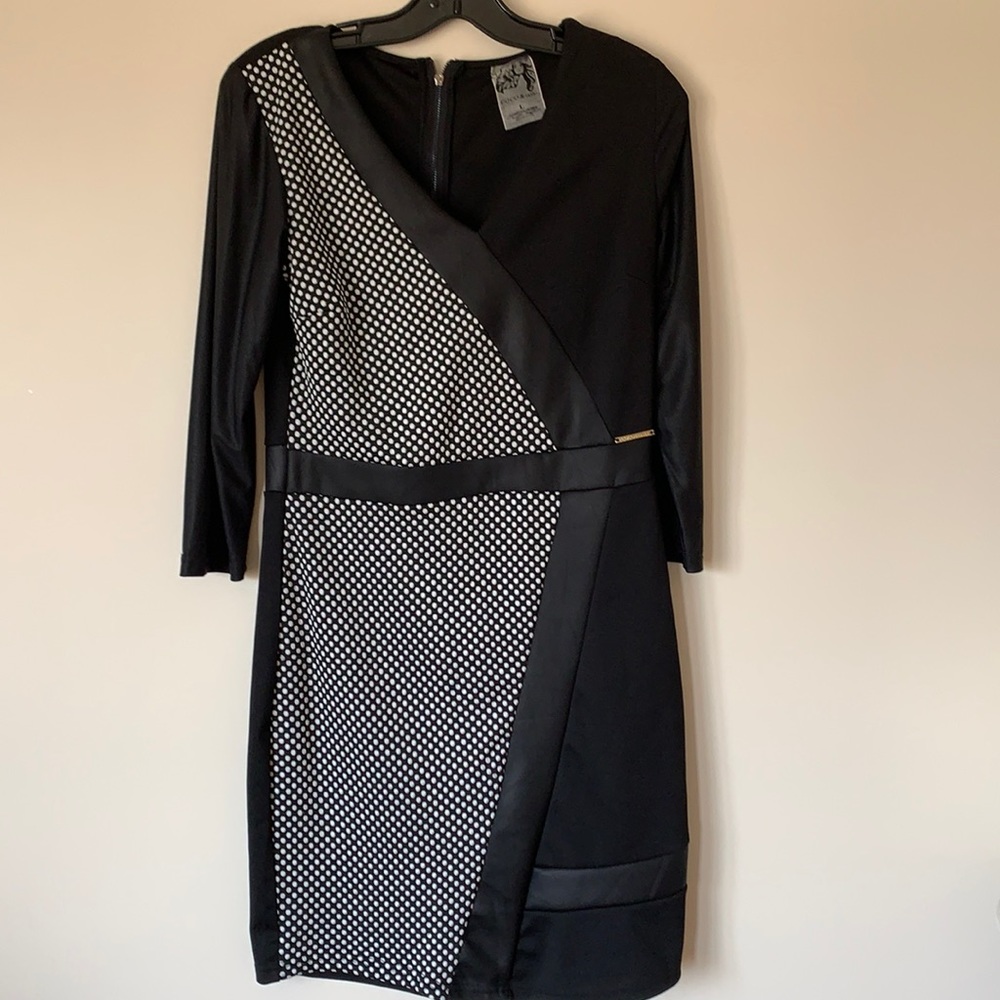 L/G COCO & Tashi Black & White Midi dress